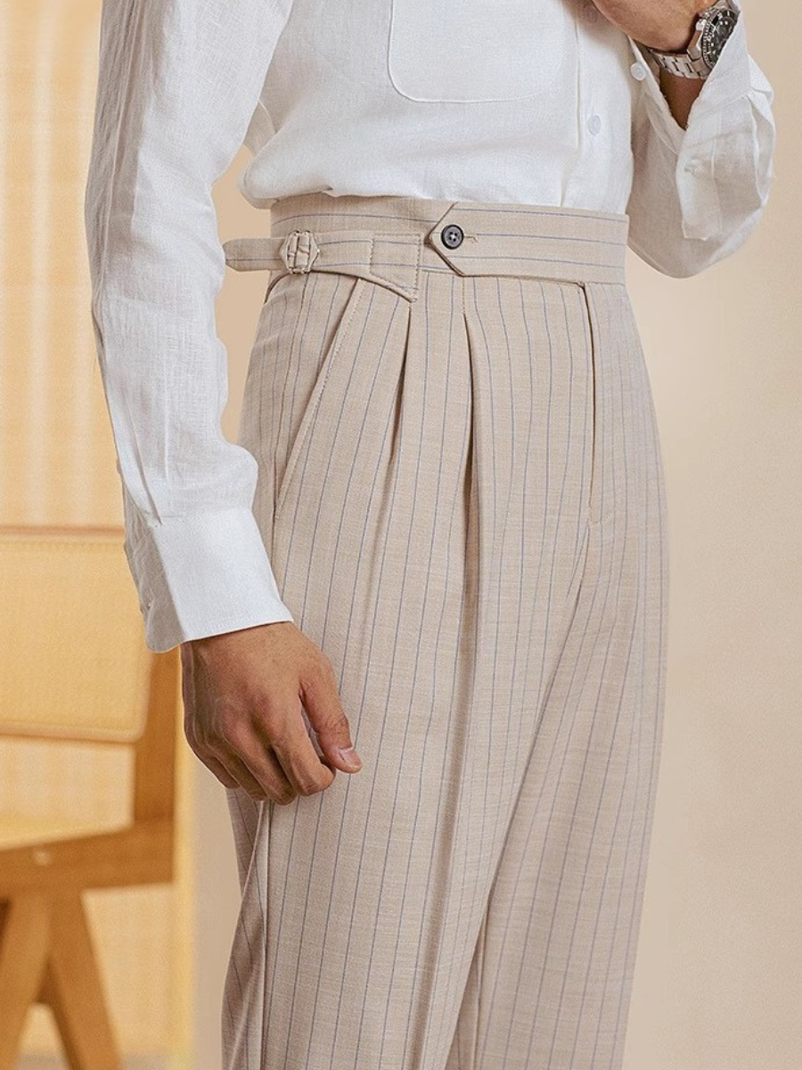 Mason Verona Striped High-Waist Trousers